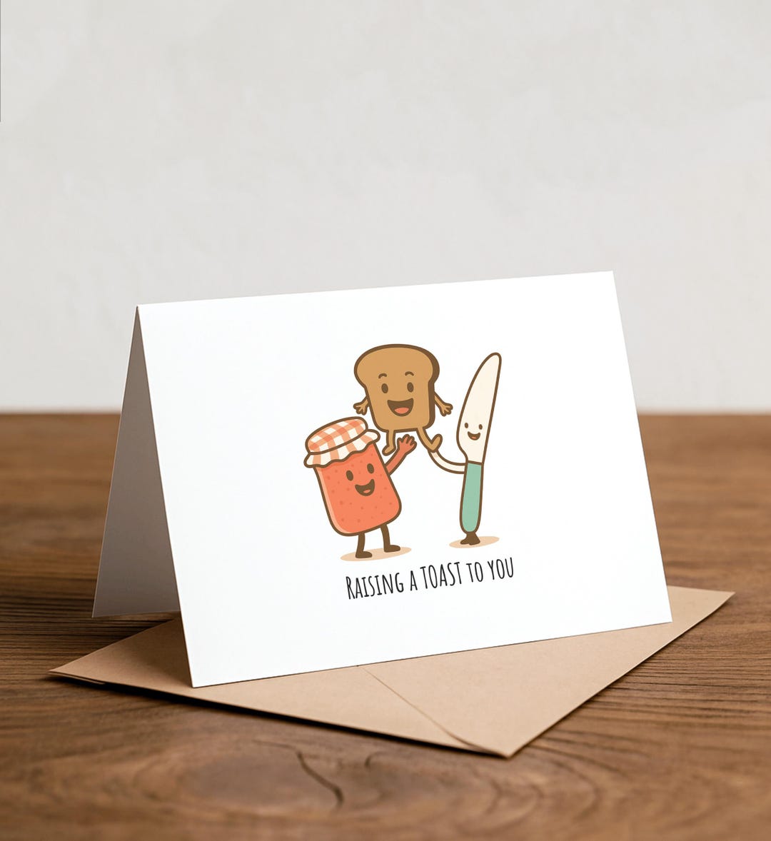 Musical Note Toast Funny Toast Greeting Card: Jam & Brunch Love Note - Etsy