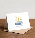 Law School Graduation Card: Lawyer Gift, Juris Doctor, Motion to celebrate