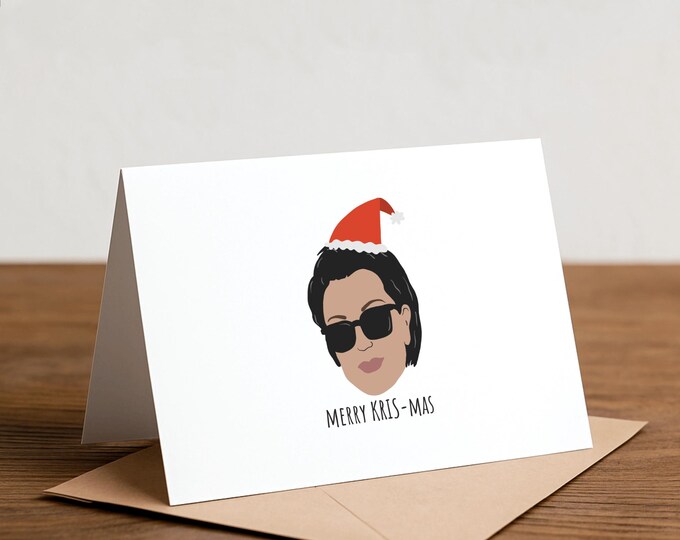 Funny Kris Jenner Christmas Card: Punny Holiday Card