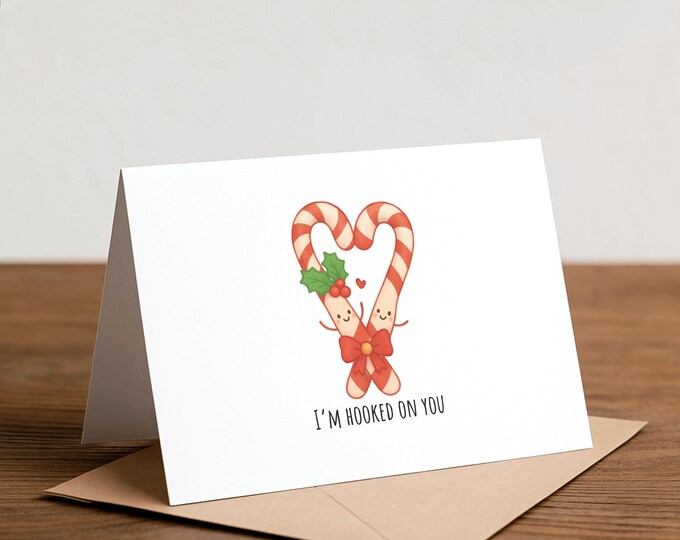 Candy Cane Christmas Card: Funny Pun Holiday Card