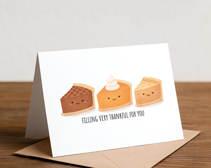 Thanksgiving Card: Pie Slice Thank You Note