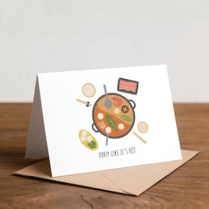Hot Pot Birthday Card – Funny Foodie Greeting, Shabu Shabu