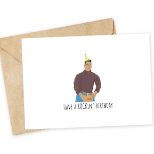 Buon compleanno ROCKIN' - The ROCK Greeting Card, Meme Birthday Card, Handmade Card, Pun, Party, Funny birthday, The Rock, Movie, Meme