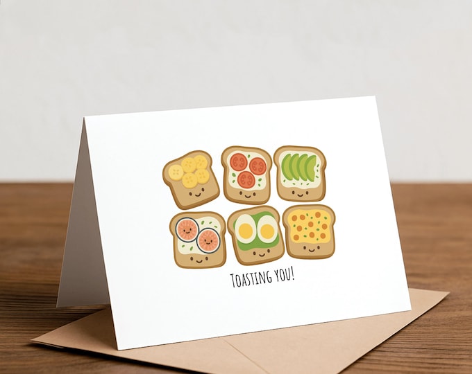 Toast Pun Card: Congratulations, Graduation, Wedding