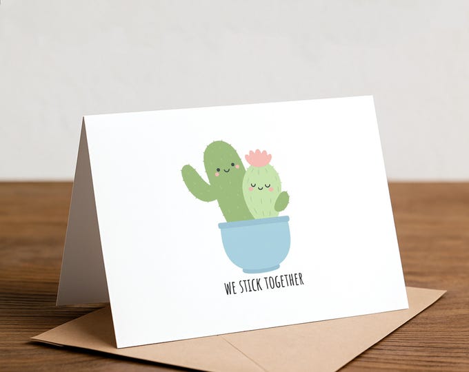 Cactus Love Card: Punny Greeting Card