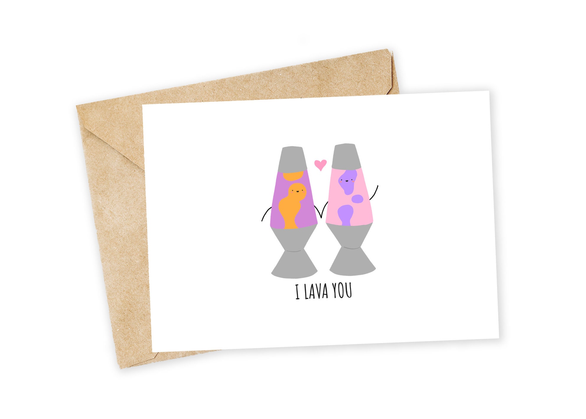 I LAVA You Lava Lamp Greeting Card Love Card Thank You - Etsy