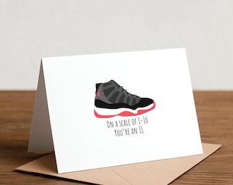 Op een schaal van 1-10... - Sneakerhead-wenskaart