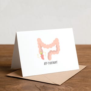 Funny Appendix Birthday Card - Healthcare Doctor Nurse Gift