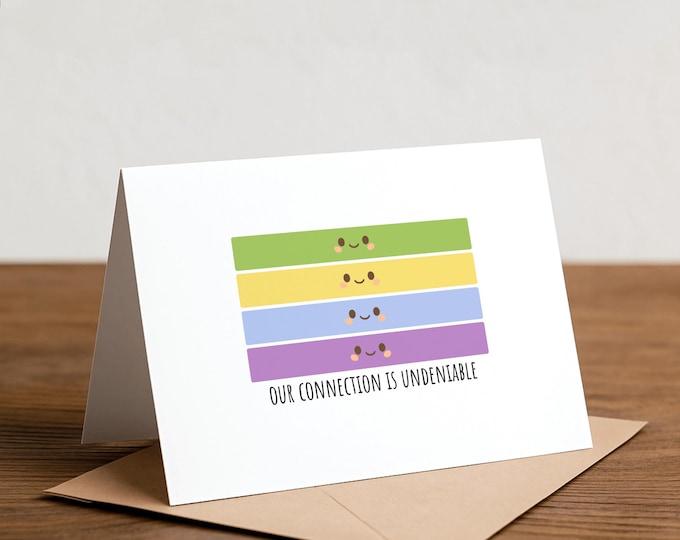 Connections Love Card: Funny Birthday Note Card