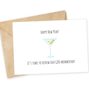 ¡Feliz año nuevo! Es hora de renovar nuestra membresía de GIN - tarjeta de año nuevo