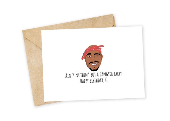 Ain't Nuthin' but a GANGSTA Party Tupac Birthday - Etsy Sweden