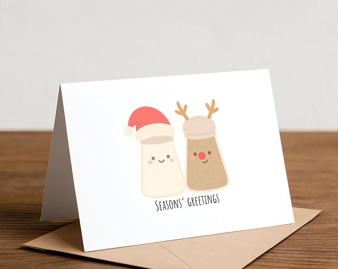 Seasons' Greetings Funny Pun Holiday Card