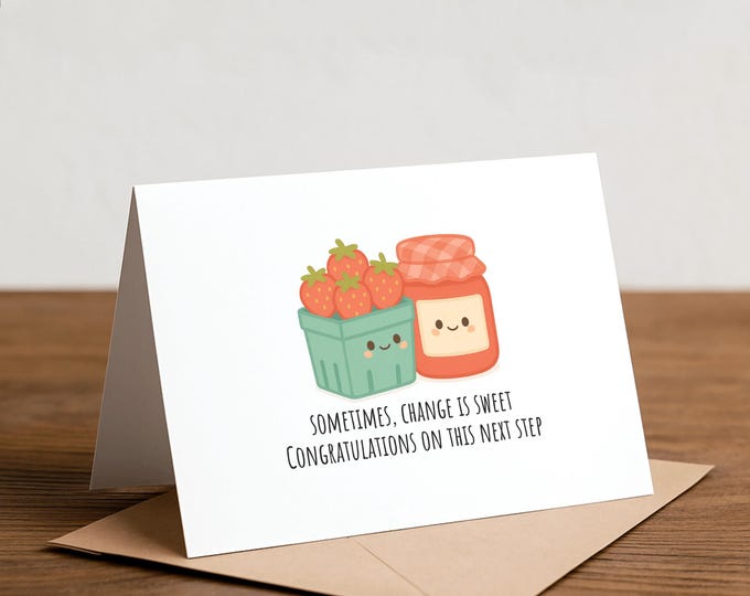 New Chapter Card - Sweet Change, Congratulations Card