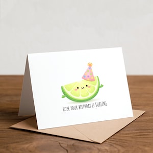 Lustige Lime Geburtstagskarte: Tequila Citrus Card