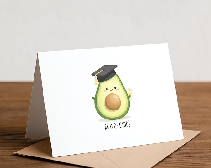BRAVO-cado - graduation card
