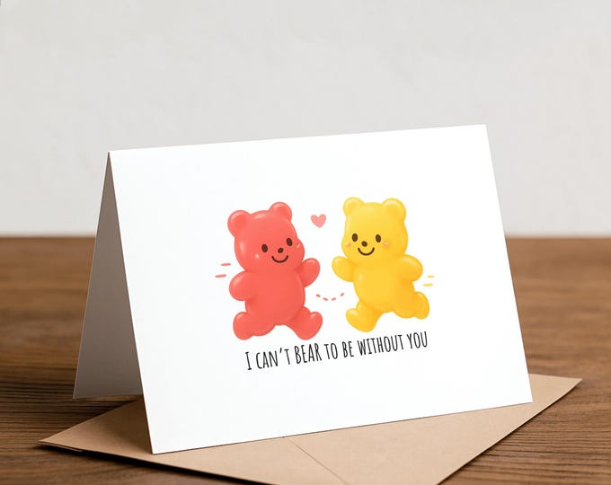 Gummy Bear Love Card