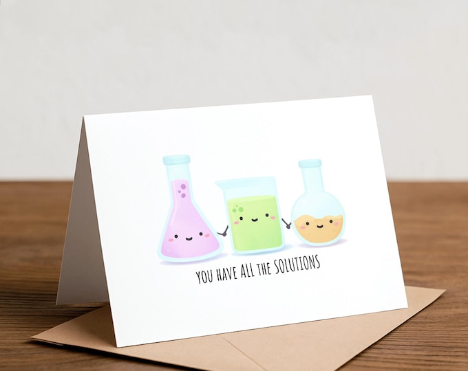 Funny Science Pun Card: Chemistry Anniversary Card