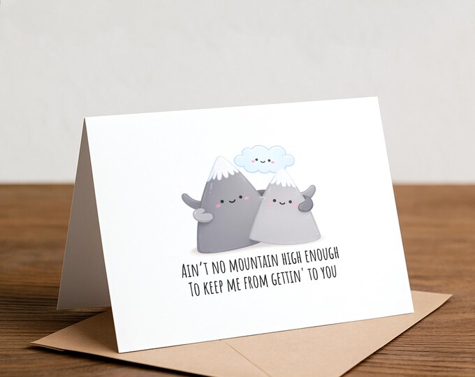 Mountain Greeting Card - Happy Birthday, I Love You Card