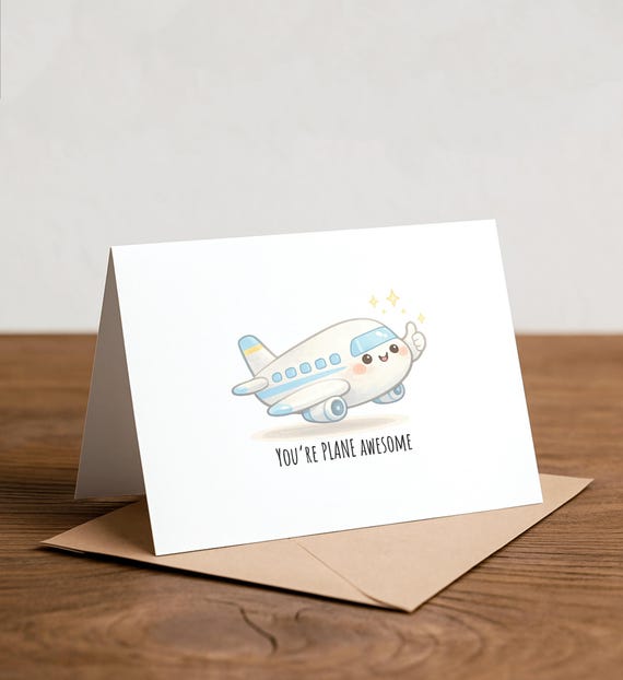 Handmade Airplane Pop-up Card, Jet Plane Pop-up Card, Greeting Cards