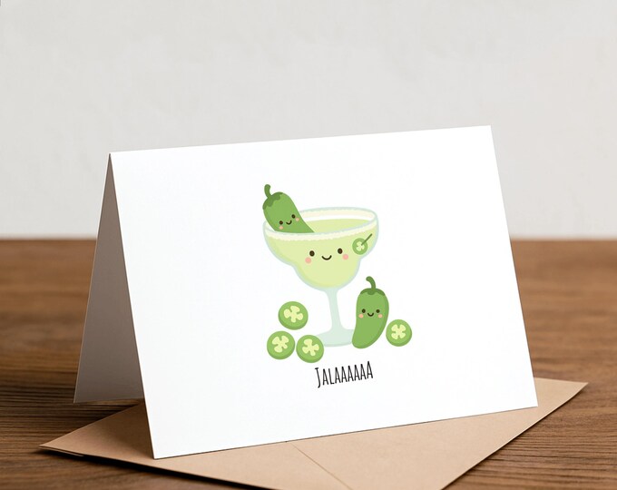 Spicy Margarita Card – Funny Birthday, Valentine Card