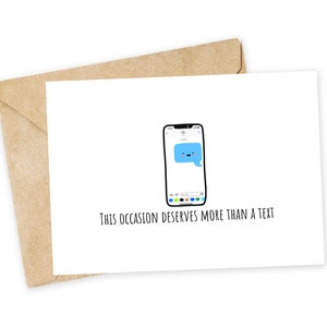 Questa occasione merita più di un testo - Biglietto di auguri per iPhone, Biglietto di auguri, iMessage, iPhone, Anniversario, Compleanno, Occasione speciale