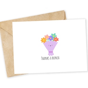 Merci beaucoup - Bouquet de fleurs, carte de voeux, carte de bonheur, carte d'amitié, carte de remerciement, petit chien, fleur, printemps