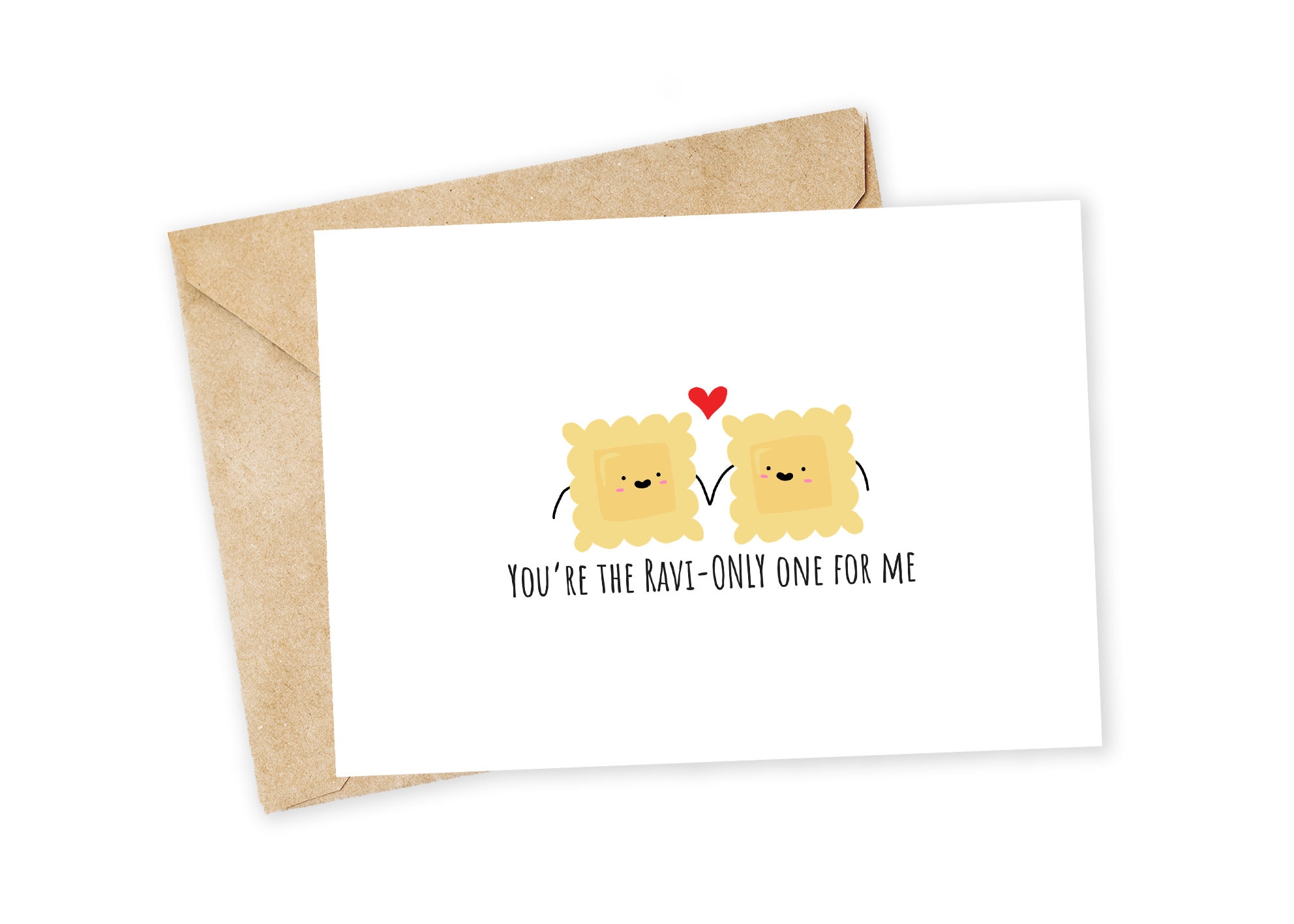 You Re The Ravi Only One For Me Ravioli Greeting Card Etsy