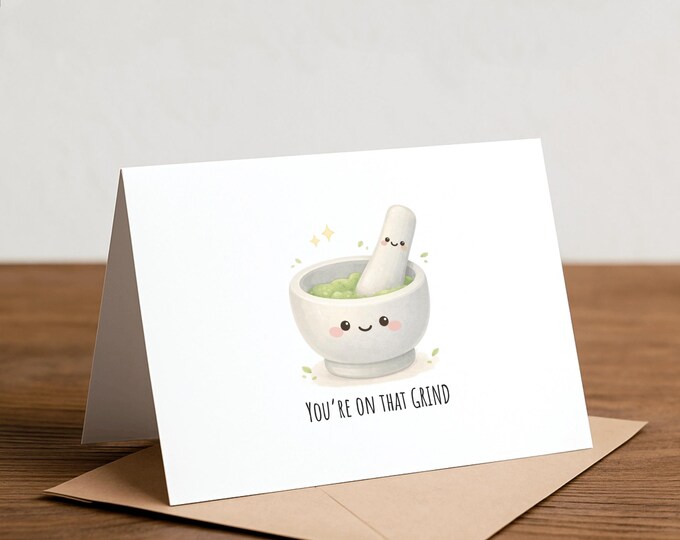 Mortar and Pestle Congratulations Card