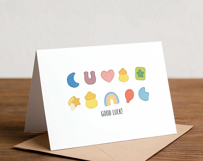 Good Luck Cereal Greeting Card: New Job, New Beginnings