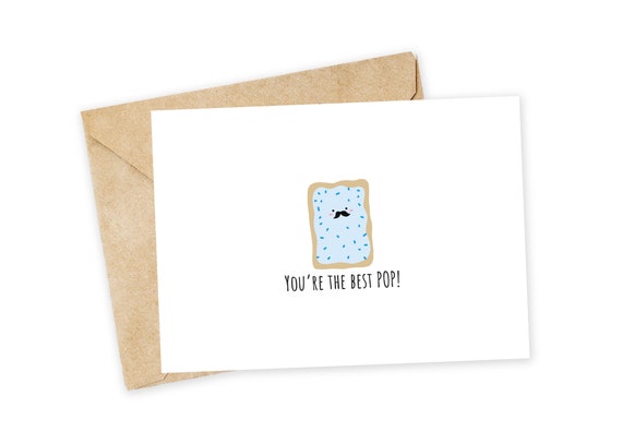 Happy Father's Day Card For Pop-Pop - Funny Grandfather Greeting Card