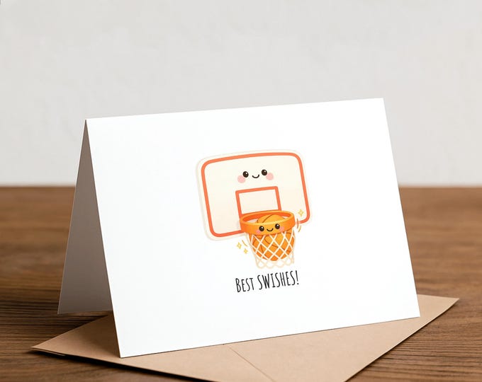 Basketball Birthday Card: Sports Greeting Card for Him