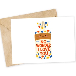 Não é de se admirar que eu te ame - pão, cartão de felicitações, cartão de dia dos namorados engraçado, cartão engraçado, cartão de amor, cartão de agradecimento, pão fatiado, cartão de piada, engraçado