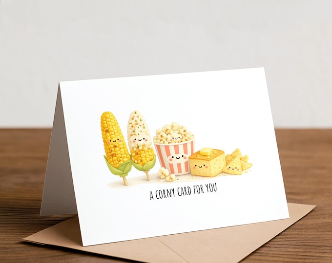 Sounds Corny Pun Greeting Card - Handmade Happy Card