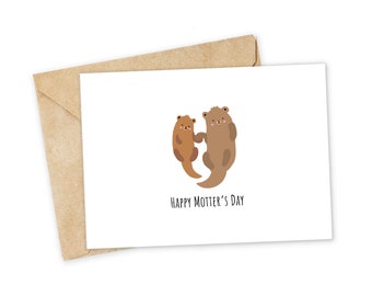 Happy Motter's Day - Mother's Day Greeting Card, Mother's Day Card, I Love You Card, Mother's Day, Nerdy Pun Card, Punny Greeting Card