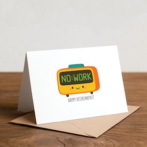 Happy Retirement Greeting Card: Handmade A2 Card