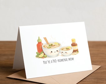 Pho-nomenal Mom Greeting Card: Mother's Day Pun Card
