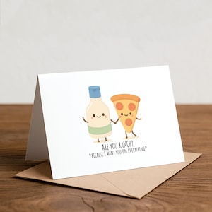 Ranch Greeting Card: Funny Foodie Love Card