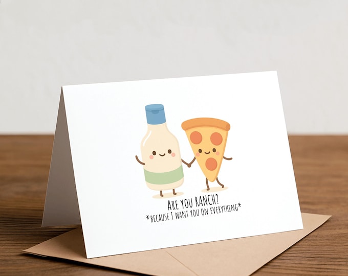 Ranch Greeting Card: Funny Foodie Love Card