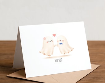 Ghost Pun Greeting Card - You're My Boo! Love Card