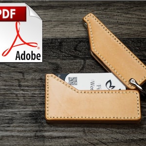 Scarica il modello PDF stampabile della custodia per carte apribile