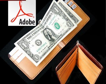 Money Clip Wallet Printable PDF Pattern