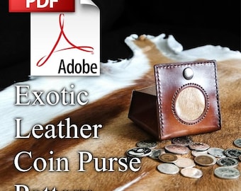 Exotic Leather Coin Purse PDF Pattern
