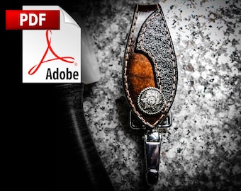 Customizable Leather Keychain Pattern Download