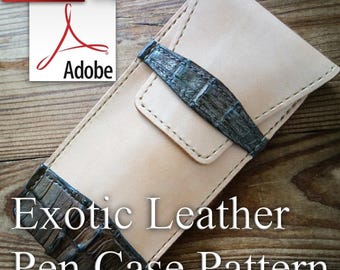 Exotic Leather Pen Case PDF Pattern