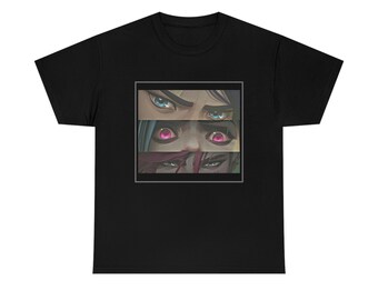 Jinx Vi Caitlyn Arcane Unisex Cotton Tee, Arcane, LoL, TFT, Gaming, Gamer, League of Legends, Team Fighting Tactics, Anime