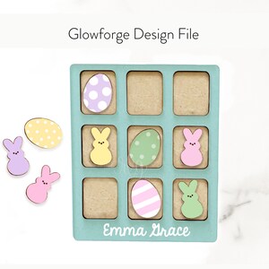 Easter Tic-Tac-Toe Glowforge SVG