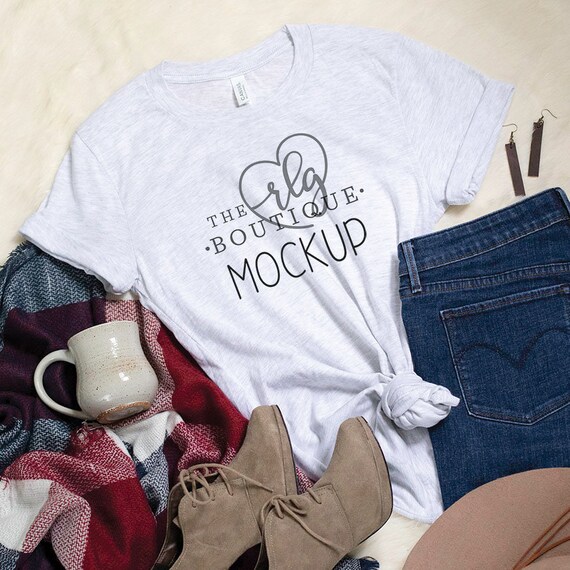 Ash Bella Canvas 3001c T-Shirt Mug Fall Autumn Ash Bella Canvas 3001c T-Shirt Mug Fall Autumn
