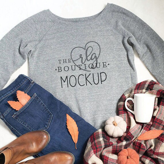 Grey Triblend Bella  Canvas 7501 SweaT-Shirt With Mug