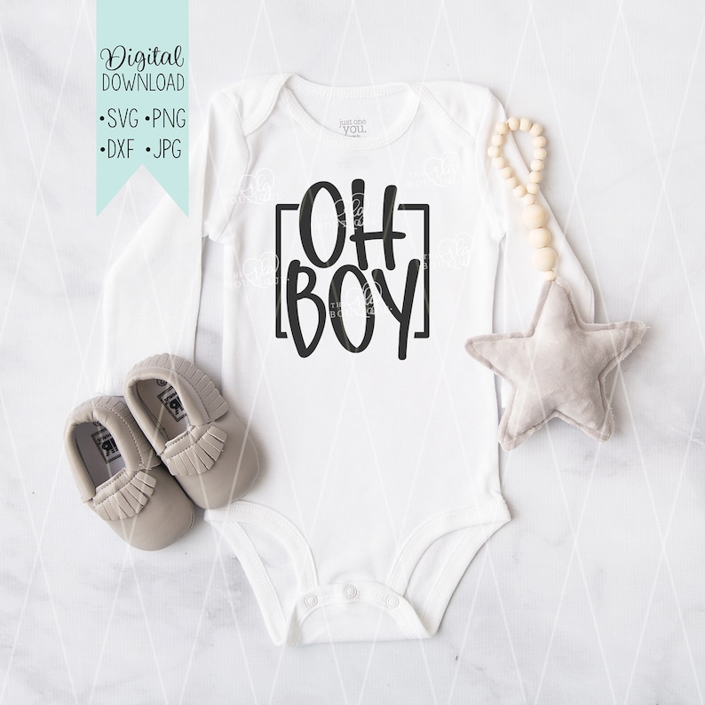 Download Clip Art Silhouette Cut File Oh Boy Svg Cricut Svg Hand Lettered Svg Art Collectibles