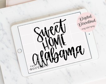 sweet home alabama svg, cricut svg, silhouette cut file